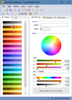 The palette editor main window