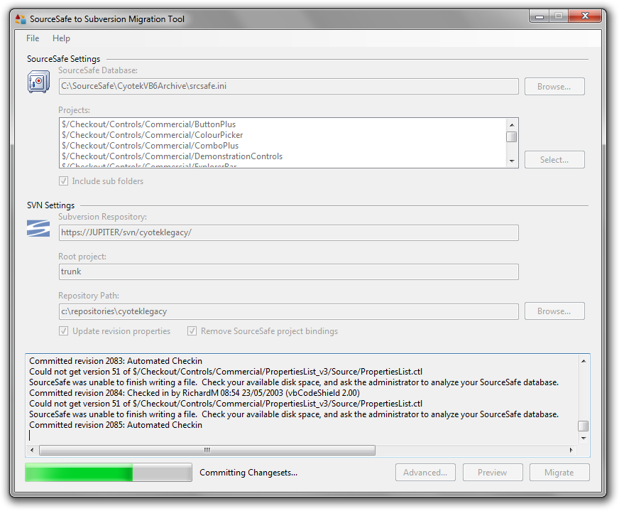 During the conversion of a database containing some corruption