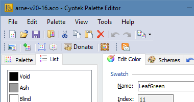 Cyotek Palette Editor for ipod download